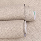 Haimin Fabric Wallpaper Textured Contact Paper Grasscloth Wallpaper Peel and - Image 8