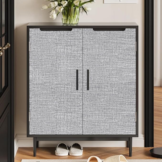 Grey Grasscloth Peel and Stick Wallpaper 17.3"x1200" Faux Linen Textured - Image 9