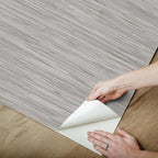 NuWallpaper Grey Grassweave Peel and Stick Wallpaper, Textured Removable - Image 6