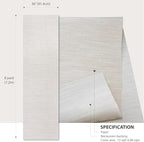 Ansehan Grasscloth Textured Wallcovering W1310 Oxford, Non Prepasted Natural - Image 6