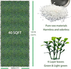ODTORY Artificial Boxwood Roll, 48x120 in UV-Anti Faux Ivy Boxwood Hedge Leaf - Image 2
