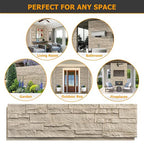 ROOMTEC 6-Packs Faux Stone Wall Covering Panels - Image 6