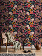 Floral Wallpaper Peel and Stick Boho Wall Paper Removable Waterproof - Image 2