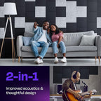 Acoustic Panels 12-Pack Soundproof Wall Panels 12"X12"X0.4" Sound Panels High - Image 2