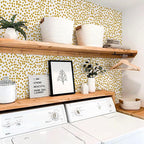Jeweluck Yellow Polka Dot Wallpaper Yellow and White Peel and Stick Wallpaper - Image 8