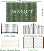 Artificial Ivy Privacy Fence Screen: 80 "x 120" Anti-Ultraviolet Artificial - Image 2