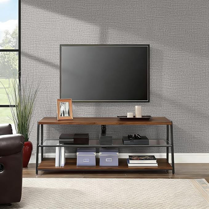 Guvana Grasscloth Peel and Stick Wallpaper Grey Textured Contact Paper Modern - Image 6