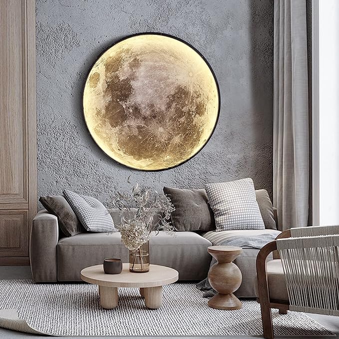 Dimmable Moon Wall Light 31.5 inch Wall Lights by LEDIARY