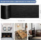 TIANLDD 27 FT Wood Grain Wallpaper Border, Removable Waterproof Mirror Border - Image 3