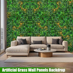 Grass Wall Panels, UV-Anti Faux Greenery Plant Boxwood Panels - Image 4