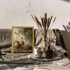 Wood Framed Olive Kitchen Wall Art, Vintage Rustic Still Life Canvas Print - Image 7