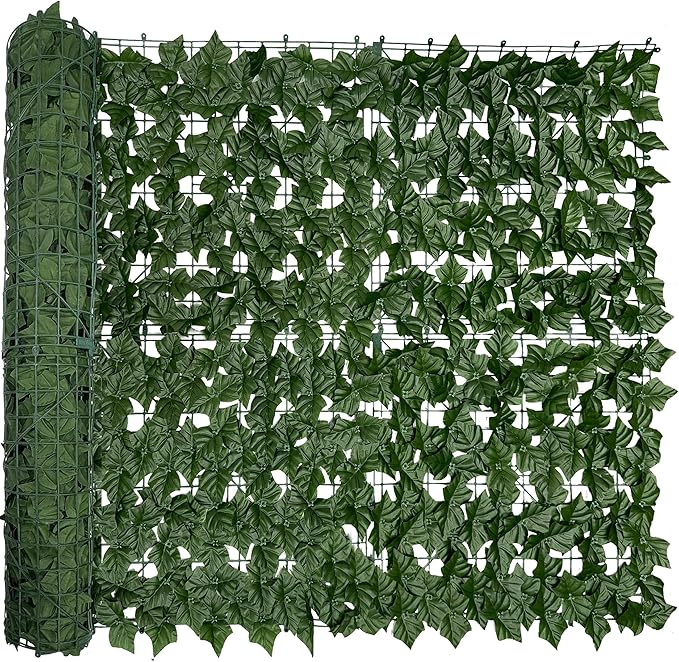 Artificial Ivy Privacy Fence Screen, 128 "x 48" Anti-Ultraviolet Artificial by DOPGIB