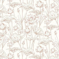 Timeet Floral Peel and Stick Wallpaper White and Pink Vintage Contact Paper 16" by Timeet