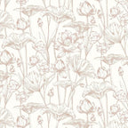 Timeet Floral Peel and Stick Wallpaper White and Pink Vintage Contact Paper 16" by Timeet