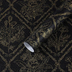 Toduso Peel and Stick Wallpaper Vintage Wall Paper Boho Contact Paper Black and by Toduso
