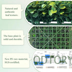ODTORY Artificial Greenery Grass Wall Panel, 10x10 Inch 6-Pack, UV-Anti Fake - Image 5