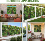 1PC 40"x 40" Artificial Grass for Wall, 3D Faux Boxwood Hedge Panels Green Wall - Image 8