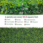 ODTORY Artificial Boxwood Roll Panels: 48 X 160 in UV-Anti Artificial Ivy - Image 3