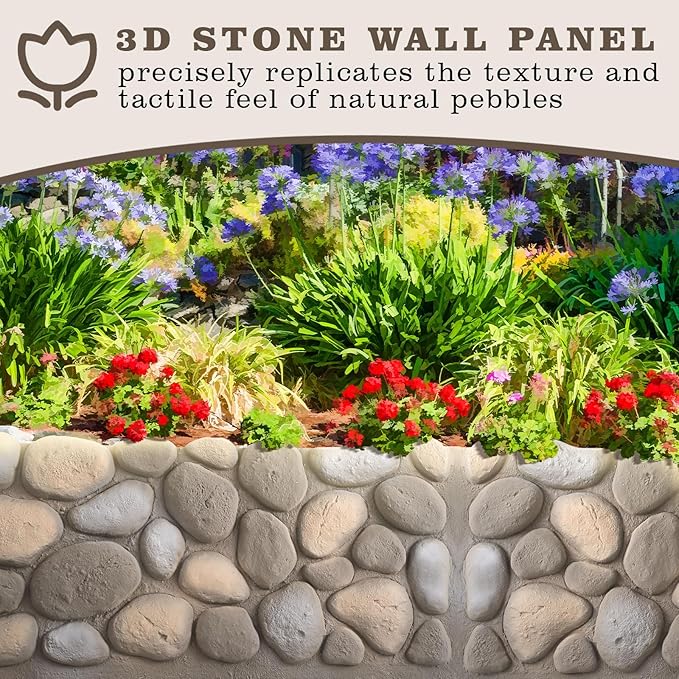 1 Pack PU Faux Stone Panel 47"w x 23.23"h x 2"d Stone Veneer - Image 5