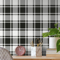 Guvana 17.7"x118" Black and White Trellis Contact Paper Peel and Stick by Guvana
