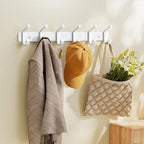 pickpiff Coat Rack Wall Mounted Heavy-Duty: Metal Coat Hanger 6 Hooks - Image 6