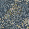 Safiyya Blue Vintage Floral Wallpaper Peel and Stick Contact Paper 17.3" x by SAFIYYA