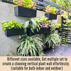 LaLaGreen Wall Planters for Outdoor Black Self Watering System Hanging Planter - Image 4
