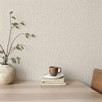Grasscloth Peel and Stick Wallpaper Gray Faux Linen Contact Paper 15.7inch x - Image 2