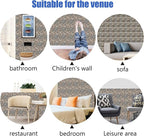 3D Self Adhesive Wall Panels, PVC Tiles Backsplash DIY Brick Wallpaper Tile - Image 6