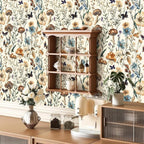 Froluya Mushroom Wallpaper Peel and Stick Vintage Floral Contact Paper 16.9" x - Image 7