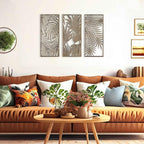 Tropical Leaves Wood Wall Art for Living Room, Botanical Wall Art Wood Panel - Image 9