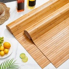 Juexica 2 Pcs Natural Bamboo Wall Panel 48 x 24 Inch Bamboo Covering Renewable - Image 4