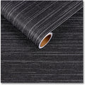 CRE8TIVE Black Grasscloth Wallpaper Peel and Stick Textured Black Wallpaper by CRE8TIVE
