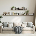 WOPITUES Floating Shelves for Wall 48″W x 8″D, Long Wall Mounted Shelves Set of - Image 2
