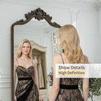 71"x32" Bronze Arched Full Length Mirror - Image 3