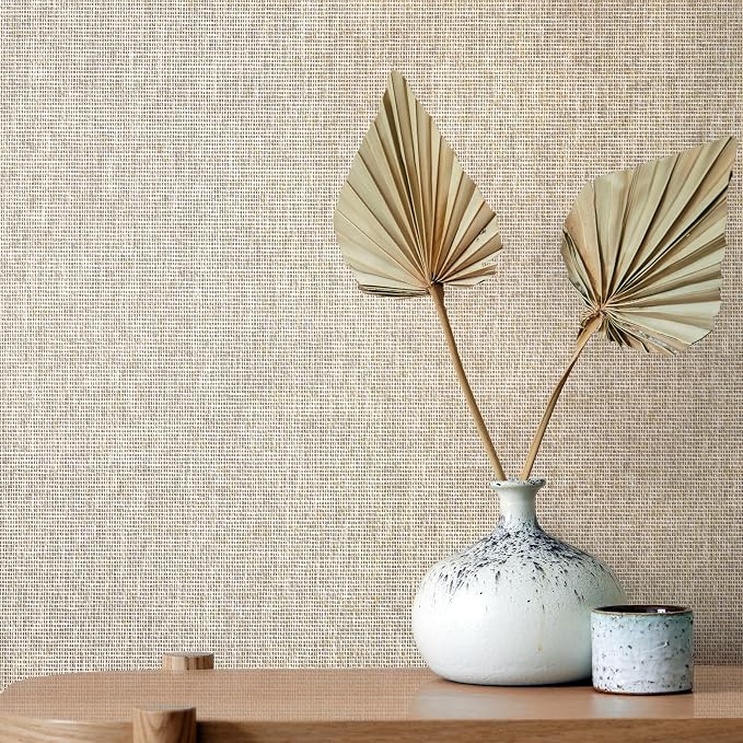 Ansehan Wallcovering W030105 Envy Collection 36" W x 8 Yard L, Natural Paper - Image 2