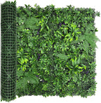Artificial Green Boxwood Grass Wall Roll: 40"x120" UV Protected Ivy Privacy by DOPGIB