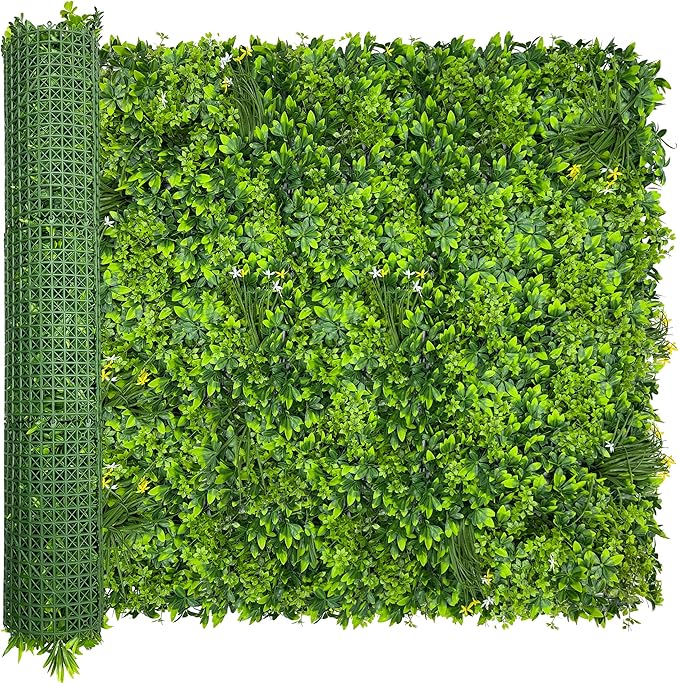 ODTORY Artificial Plant Wall Roll: 48 X120 in UV-Anti Ivy Privacy Fence Screen by ODTORYHOME