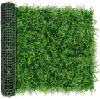 Greenery Faux Grass Wall Backdrop: 48"x128" UV-Anti Artificial Green Boxwood by DOPGIB