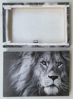 Baisuart Canvas Prints Wall Art Grey lion Stretched Canvas Wooden Framed - Image 7