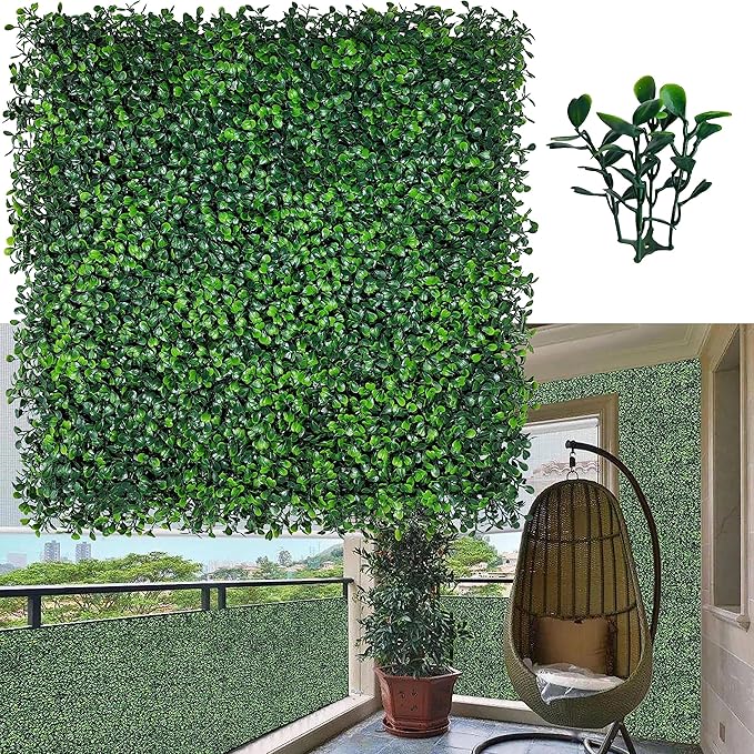 ODTORY Artificial Grass Wall Backdrop Panels, 20X20 in 12P UV-Anti Greenery by ODTORYHOME