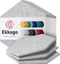Acoustic Panels 12-Pack Soundproof Wall Panels 14"X12.1"X0.4" Sound Panels High by EkkogoAcousticPanels