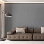 Haimin Fabric Wallpaper Textured Contact Paper Grey Peel and Stick Faux Linen - Image 3
