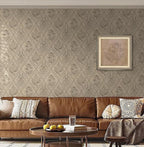 Toduso Peel and Stick Wallpaper Vintage Wall Paper Boho Contact Paper Brown - Image 5