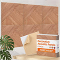 XL Acoustic Wall Panels 6-Pack Decorative Acoustic Panels High Density Sound by EkkogoAcousticPanels