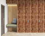 FLFK 16" x 384" Wallpaper Peel and Stick Vintage Brown Wood Contact Paper - Image 4