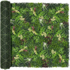 Artificial Ivy Boxwood Roll: 80"x120" UV Resistant Green Leaves Faux by DOPGIB