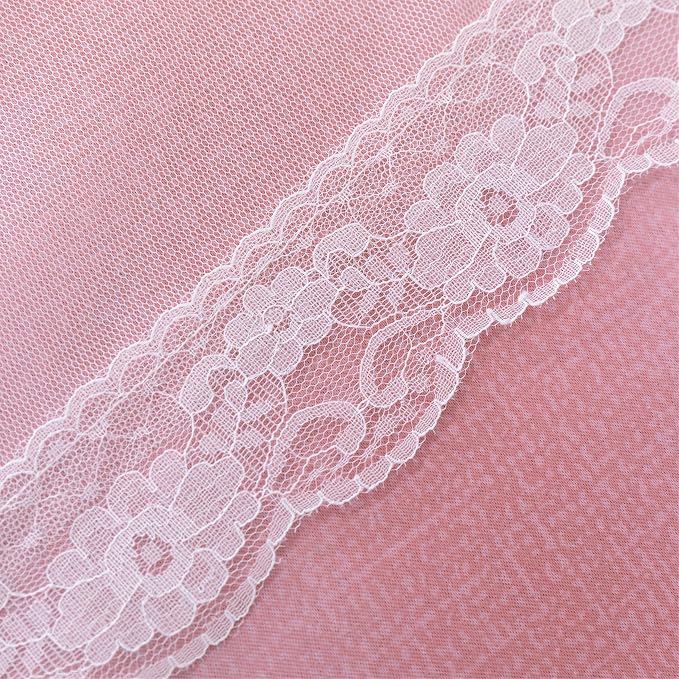 XiDi Curtains for Bedroom Decor, Rainbow Pink-Grey-52-45 - Image 7