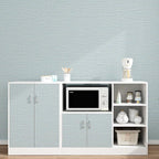 Grasscloth Peel and Stick Wallpaper 20.8"x394" Blue Thick Fabric Textured Linen - Image 3