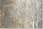 Yihui Arts Canvas Wall Art Hand Painted White Tree Pictures Brown Forest - Image 2